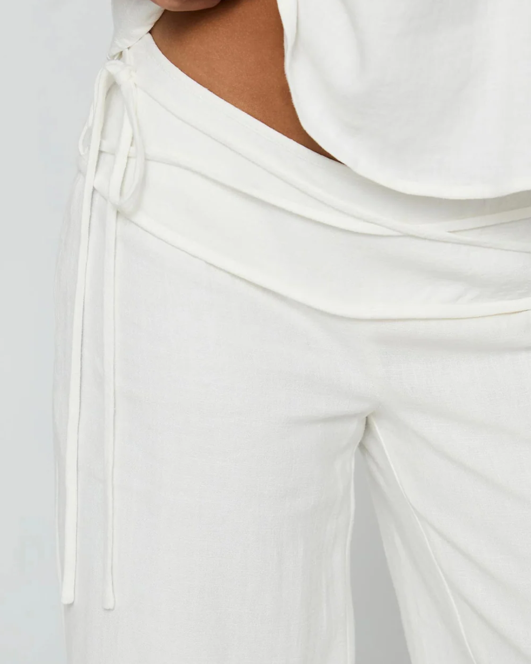 Musubi Pant - Linen Wrap-Tie Wide Leg