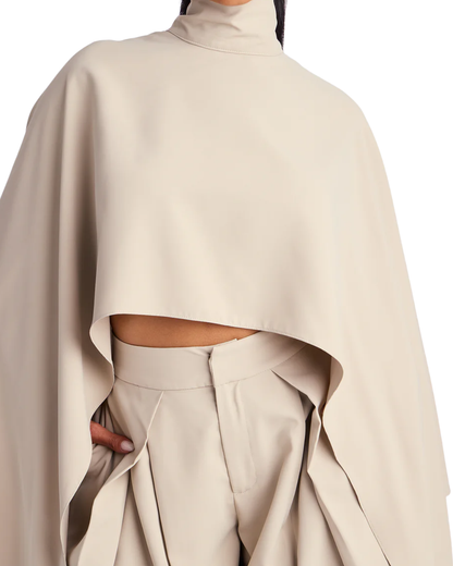 Kaze Set - Draped Cape & Wide Pleat Trousers
