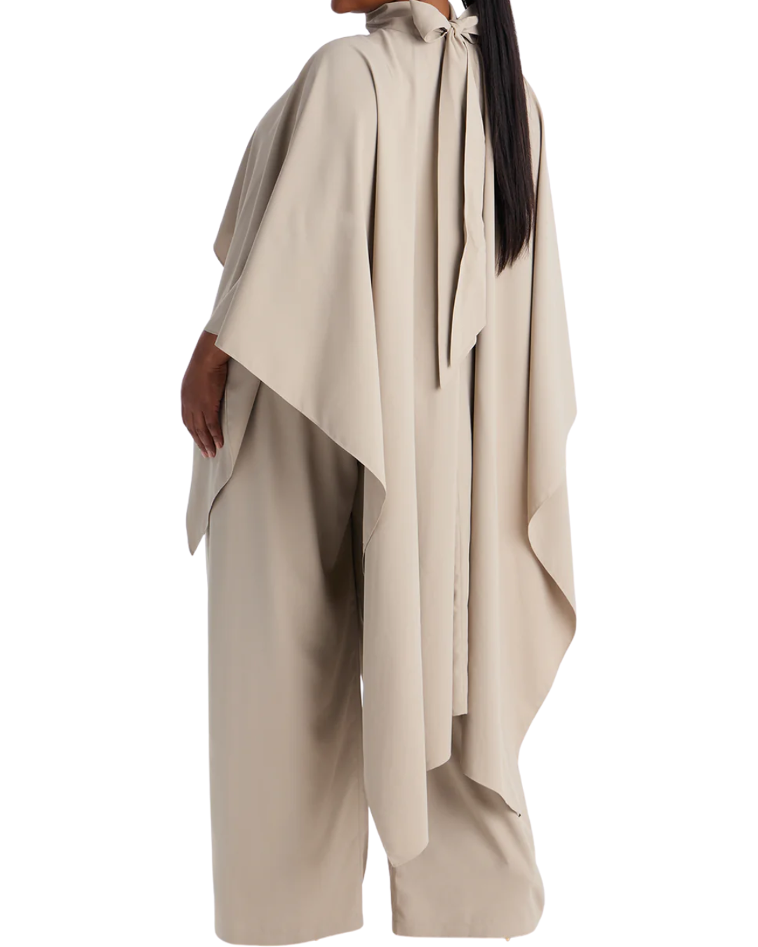 Kaze Set - Draped Cape & Wide Pleat Trousers